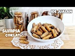 750gt kulit pangsit untuk packingnya aku pake toples 500gr ya temen temen, oke cukup sekian ya resep lengkap. Untung Besar Dari 2 Bahan Ide Jualan Kue Kering Lebaran Resep Sumpia Coklat Youtube Di 2020 Resep Kue Kering Coklat