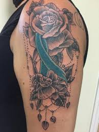 The little eye is a very ancient tattoo for protecting from the harms of evil eye. Ovarian Cancer Support Ribbon Lucky Devil Tattoo Parlor Facebook