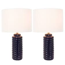 Turn the disc to switch the lamp on or off, or use it as a dimmer. Navy Blue Table Lamps Target