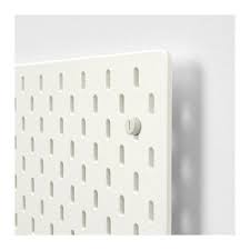 Skadis White Pegboard Wall Storage 36 X56 Cm Ikea Peg Board Ikea Ikea Pegboard