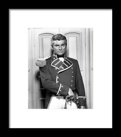 JEFF CHANDLER in YANKEE BUCCANEER -1952-, directed by FREDERICK DE CORDOVA.  Framed Print