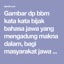 Pin Di Pepatah Jawa