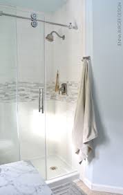If Space Is Tight In Your Bathroom Install A Rolling Glass Shower Door Much Like A Barn Door Style T Shower Doors Glass Bathroom Door Bathroom Shower Doors