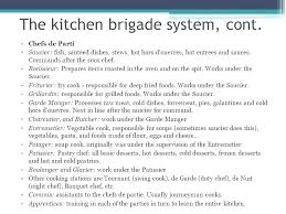Kitchen Organization Chart Modern Brigade System Island With
