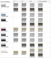 2014 Honda Pilot Color Chart Exterior Colors For 2015