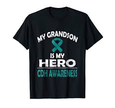 Amazon Com My Grandson Is My Hero Cdh Awareness T Shirt