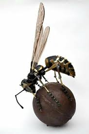 Black And White Wasp With Long Stinger Https Www Facebook Com Photo Php Fbid 221373111620716 Steampunk Animals Steampunk Art Insect Art