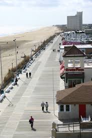 The Boardwalk Plaza And Rehoboth Beach In Delaware