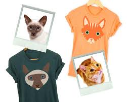 Custom Cat Portrait Tee Custom Pet T Shirt Pet Portrait Tee Your Cats Portrait On A Tshirt Custom Cat Illustration Shirt Unisex Xs 5xl