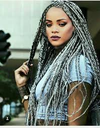 Black And Grey Braids Janet Jackson Inspired Poetic Justice Braids Why Wear Braids Hair Styles Crochet Braids Hairstyles Braided Hairstyles