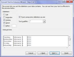 For the first step, ensure that the delimited button is selected and hit next. Excel Text To Columns To Correct Date Formats My Online Training Hub