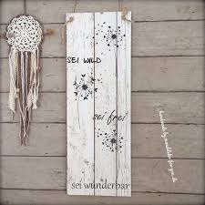 pusteblume holzschild handmade wanddeko gute laune schild pusteblume holzschilder wandschilder