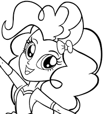 Ausmalbilder Pinkie Pie Equestria Girls Das Gesicht Vonlle My Little Pony