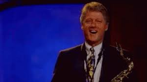 Yeah that's bill clinton playing the saxophone. Saxophone Bill Clinton Gif Billclinton Laugh Laughing Discover Share Gifs