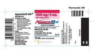 Augmentin Es 600 Powder For Oral Suspension Amoxicillin Clavulanate Potassium