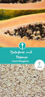 Papayabrei Fur Babys Nachmittagsbrei Rezept Ab Dem 9 Monat Babybrei Rezepte Nachmittagsbrei Babybrei