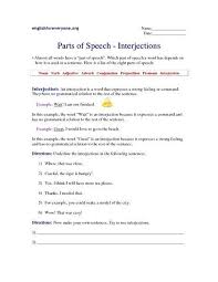 Interjection Worksheet Pdf Parts Of Speech Interjections Worksheet For 5th 6th Grade In 2020 Reading Curriculum Social Studies Worksheets Interjections