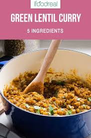 Easy Green Lentil Curry Recipe With Green Lentils Coconut Milk Tomato Paste And Spices Flavourful Ind Lentil Curry Recipes Lentil Curry Clean Eating Recipes