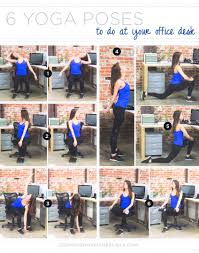 Office Workout 6 Yoga Poses To Do At Your Desk Yoga Poses Office Exercise Desk Yoga