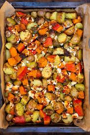 Ofenkartoffeln Mit Kurbis Rosenkohl Und Feta Nur Ein Blech Kochkarussell Rezept Ofenkartoffel Gesunde Rezepte Kurbis Rezepte Vegetarisch