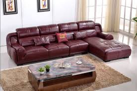 16 ways to decorate with leather furniture. Burgundy Color L Shape Leather Corner Sofa Of Home Furniture Al342 China Leather Sofa Corner Sofa Made In China Com
