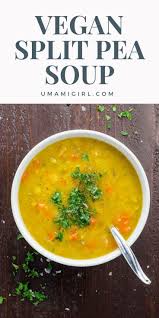 Easy Vegan Split Pea Soup Recipe With Turmeric Recipe Vegan Split Pea Soup Split Pea Soup Split Pea Soup Recipe