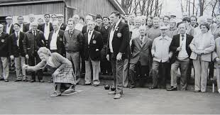 John Shanks with some of the young...