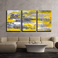 Icanvas.com has been visited by 10k+ users in the past month Wall26 3 Piece Canvas Wall Art Grey And Yellow Abstract Art Painting Modern Home Decor Ready To Hang 16 X24 Walmart Com Walmart Com
