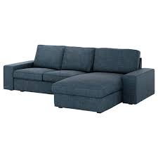 The kivik series includes the 1 seater, 2 seater, 3 seater, chaise lounge, footstool and sofa bed. Kivik Sofa With Chaise Hillared Dark Blue Ikea