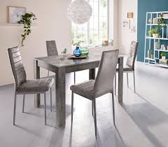 Goldfan esstisch und 4 stühle set modern dining set und grau stühle mit weiß esstisch quadratischer tisch skandinavisch für wohnzimmer, küche. Essgruppe 0 Set 5 Tlg Mit Esstisch Lynn Breite 120 Cm Und 4 X Stuhl Kate Online Kaufen Otto