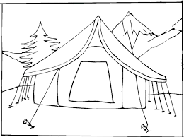 Supercoloring.com is a super fun for all ages: Online Coloring Pages Coloring Page Tent Camping Download Print Coloring Page