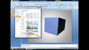 Press and hold ctrl as you click a face on a 3d solid. Draw A 3d Powerpoint Shape Youtube