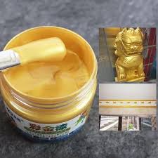 One Bottle Bright Gold Paint 100 G Metal Lacquer Wood Paint Tasteless Water Based Paint Can Be Applied O How To Varnish Wood Gold Acrylic Paint Gold Paint