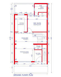 Autocad drawing and space planning of 2 bhk duplex house (size 25'x50'). Pin On Working Plans