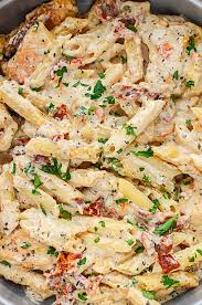 Creamy Sun Dried Tomato Chicken Pasta Recipe Chicken Pasta Recipes Pasta Dishes Sundried Tomato Pasta