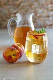 Refreshing Olive Garden Peach Iced Tea Recipe Peach Ice Tea Homemade Iced Tea Tea Recipes