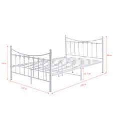 Small double beds are a natural progression from a single bed frame. Headboard And Footboard Bedroom Furniture For Kids Adults Paldin Small Double Bed Frame 4ft Metal Bed Base With Strong Metal Slats White 4ft Home Kitchen Furniture