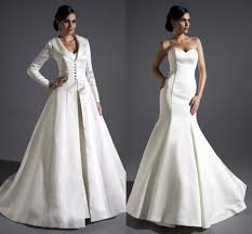 Wedding Gown With Long Sleeves Satin Over Coat Wedding Dress Dubai Wedding Dress Wedding Gowns Mermaid Cocktail Dress Wedding