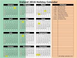 Bank Holidays Ireland 2016 Holiday Calendar New Year Calendar Calendar