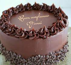 Buon Compleanno Gianni Chocolate Cake Designs Chocolate Cake Decoration Chocolate Cake Recipe
