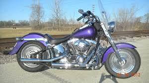 My 2002 Purple Harley Davidson Custom Fatboy Motorcycle My Joy Harley Softail Custom Harley Davidson