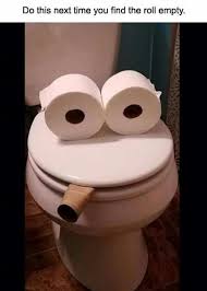 Do This The Next Time You Find The Roll Empty Good Pranks Funny April Fools Pranks Haha Funny