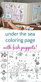 Keep your kids busy doing something fun and creative by printing out free coloring pages. Ocean Coloring Page With Fish Puppets