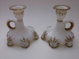 Save on crafts has a wide selection of containers, bowls, & flower vases at discounted prices. Victorian Antique Candle Holders Vintage White Milk Glass Etsy In 2021 Glass Candlesticks Antique Candle Sticks Antiqued Candle Holders