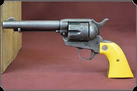 Z Sold John Wayne Yellow New Old Stock Colt Saa Grips