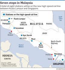 The air travel (bird fly) shortest distance between kuala lumpur and batu pahat is 198 km= 123 miles. Map Eat Shop Explore At The Seven Stations Along Upcoming Singapore Kl High Speed Rail High Speed Rail Singapore Transport Singapore