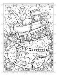 Learn about famous firsts in october with these free october printables. Christmas Stocking Coloring Page Cat Deer Cute Little Girl Printable Instant Download Christmas Coloring Page Christmas Coloring Books Christmas Coloring Sheets Coloring Books