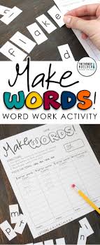 Make Words Word Work Word Study Activity With Images Word Work Word Study Activities Word Work Activities