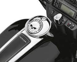 61308 09a Fuel Tank Console Door Willie G Skull Flhx 08 Later