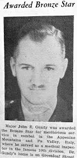 John E. Gundy U.S. Army WWII